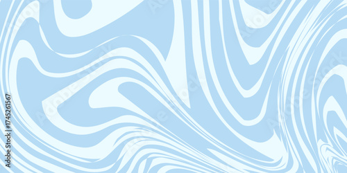 Abstract background seamless pattern with colorful waves. Trendy vector illustration in retro psychedelic style