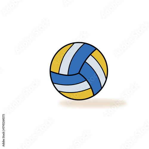 volleyball ball isolated on white background