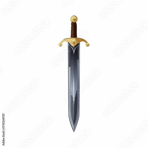 ornate sword with transparent background