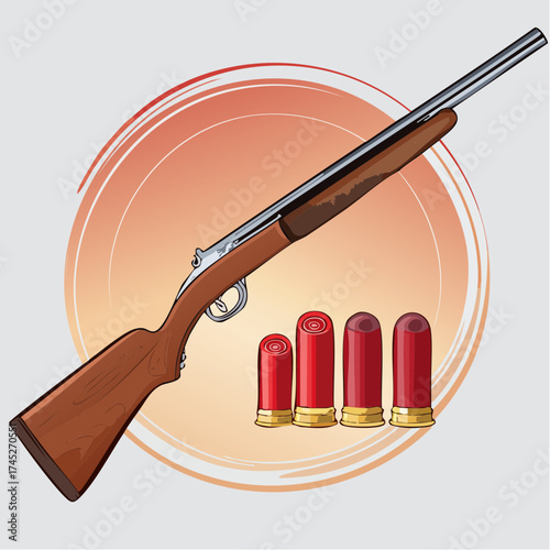 shotgun and ammunition