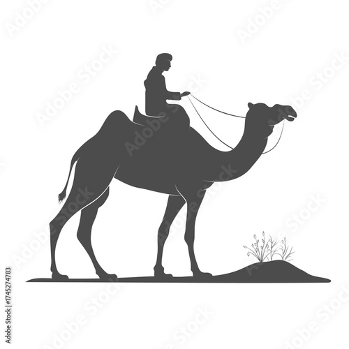 Camel Ride Silhouette.eps