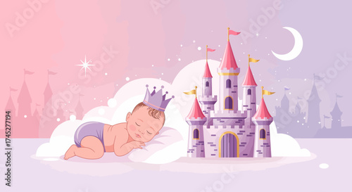 Dreamy Slumber Awaits Little Prince By Fairytale Castle