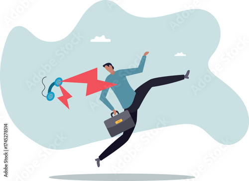Customer complaint, dissatisfaction from product or service problem, angry feedback from client .about a man and his life.