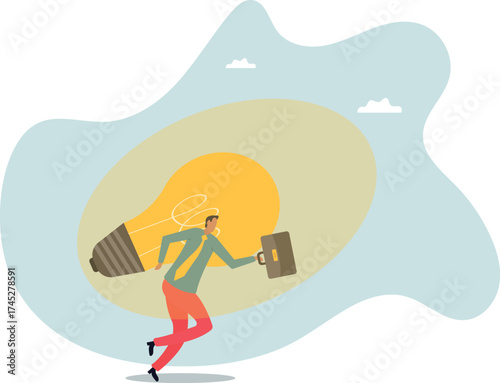 Big idea, creativity and innovation to change or invent new product, solution to solve problem,about a man and his life.