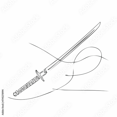 sword outline with transparent background