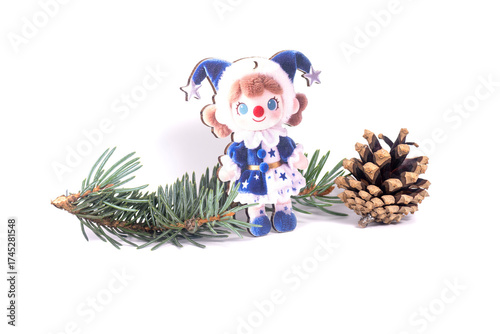 Christmas landscape with gifts and snow. Merry christmas and happy new year . Christmas celebration holiday background