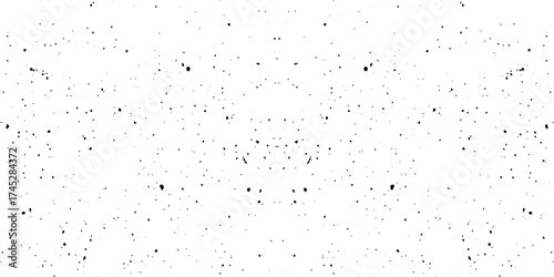 Abstract vector noise. Small particles of debris and dust. Distressed uneven background. Grunge texture overlay with fine grains isolated on white background. Vector illustration.