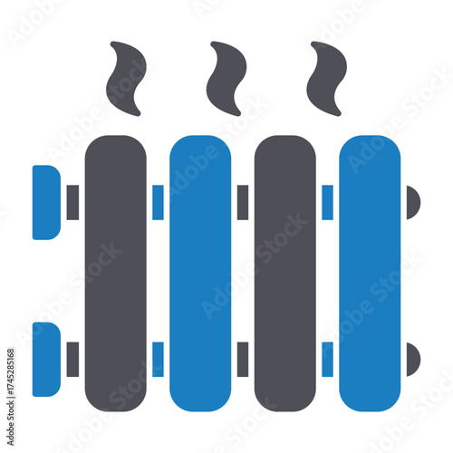 Heater core Vector icon which can easily modify or edit