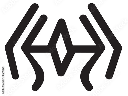 Crisis Management icon 2D vector line art for emergency response planning