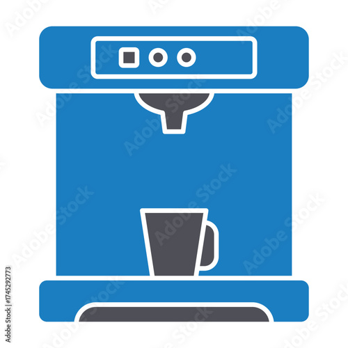 Coffee brewer Vector icon which can easily modify or edit