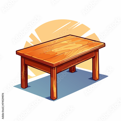 Einfacher Holztisch