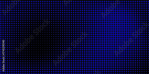 Dots halftone blue color pattern gradient texture with technology digital background. Dots pop art comics with nature graphic design. Vector illustration