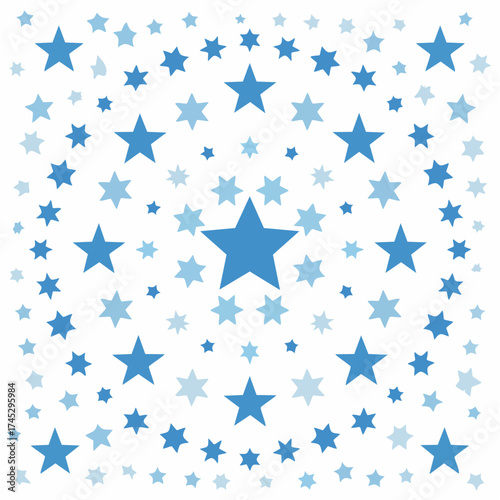 Hintergrund blaue Sterne