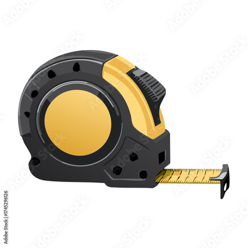 Measuring Tape Illustration: Construction and DIY Tool for Accurate Measurements