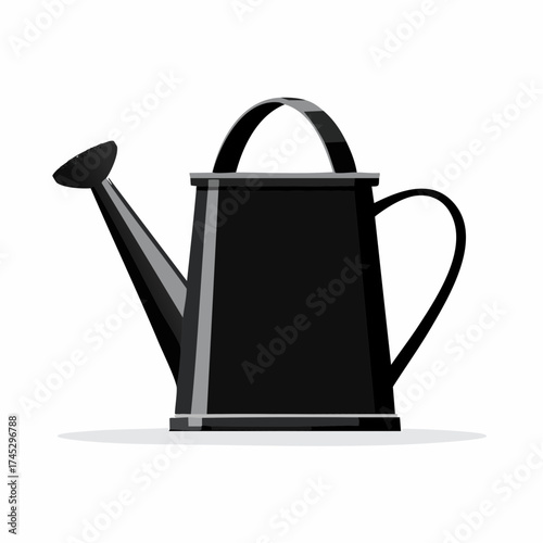 Gießkanne in schwarz