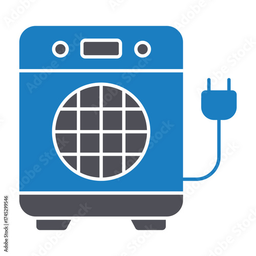 Electric heater Vector icon which can easily modify or edit