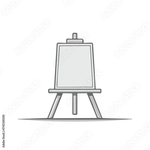 Studio Easel Icon Illustration Drawing Painting Canvas Display Artwork Artistic Creative Visual Arts Sketchpad