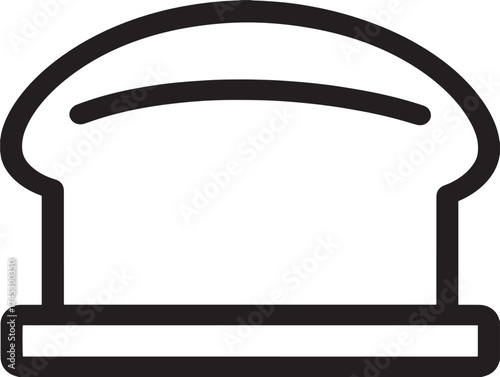 Food icon 2D vector line art for delicious cuisine and meal concepts