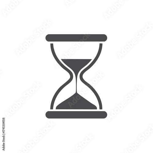 Stylized Sand Timer Graphic Symbolizing Duration, Timelessness and The Passage of Time
