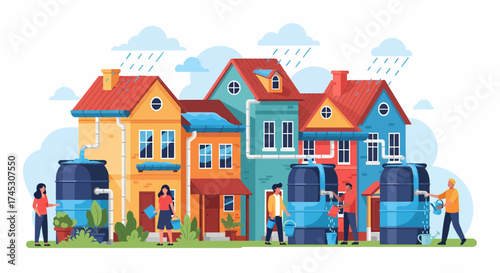 Rainwater Harvesting For Sustainable Living In A Neighbourhood Concept