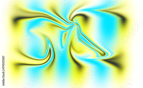 Abstract swirling light and color fusion