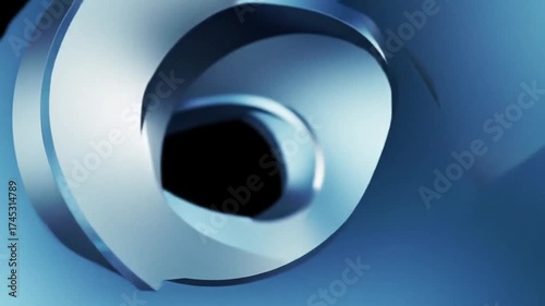 Abstract Blue Geometric Design Video Frames.