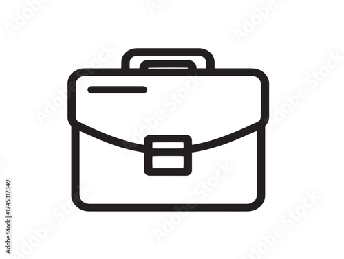 Miscellany Business icon 2D vector line art in a clean minimalist design