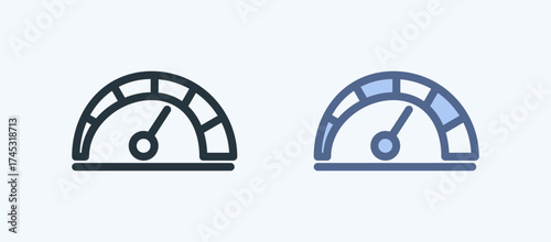Speedometer Multiple Style Icon Collection