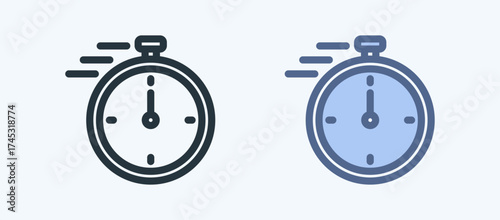Stopwatch Multiple Style Icon Collection