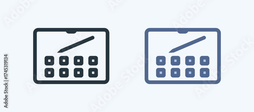 Tablet Multiple Style Icon Collection