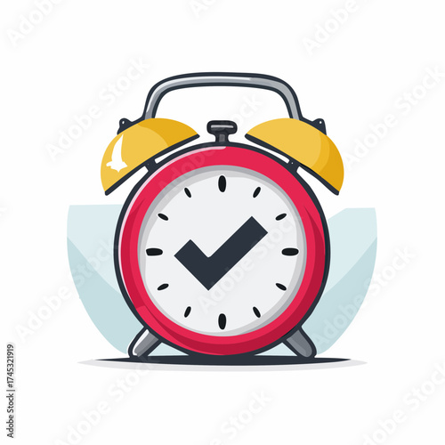 Illustration of a straw broom with a brown handle and orange binding, isolated on white.