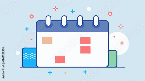 A calendar marked with important dates for an influencer marketing campaign including product launches and posting schedules.
