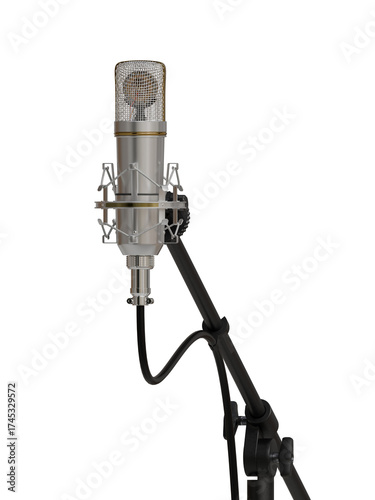 3d Render of Microphone