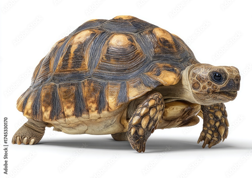 Fototapeta premium A tortoise in profile view