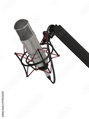 3d Render of Microphone