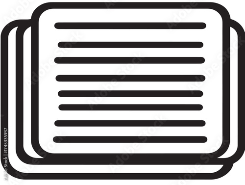 Scrapbooking icon 2D vector line art for memory keeping and creative hobby