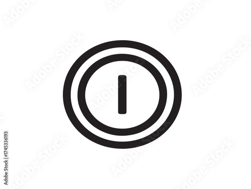 Setting and option icon 2D vector line art for preferences and configuration