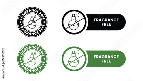 no scent icon, aroma free, smell absence concept, does not contain odor, thin line symbol on white background - editable stroke vector illustration 