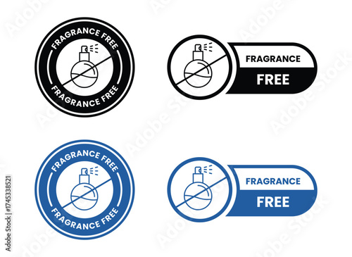 no scent icon, aroma free, smell absence concept, does not contain odor, thin line symbol on white background - editable stroke vector illustration 