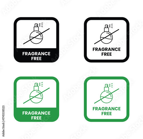 no scent icon, aroma free, smell absence concept, does not contain odor, thin line symbol on white background - editable stroke vector illustration 