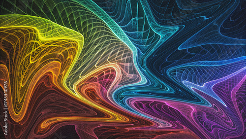 vibrant abstract backgrounds with neon light glow and vintage textures