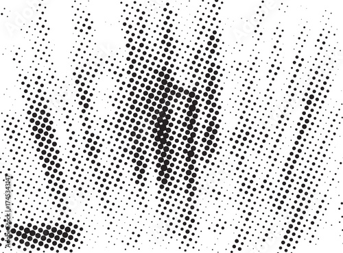 Halftone dots background - Logo Design Element. Abstract vector template - easy to use