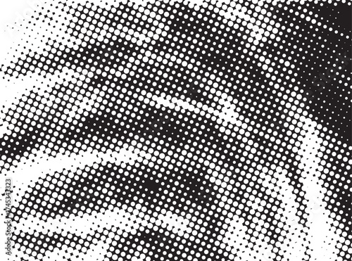 Halftone dots background - Logo Design Element. Abstract vector template - easy to use