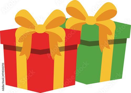 colorful gift boxes with bows vector illustration for holiday designs