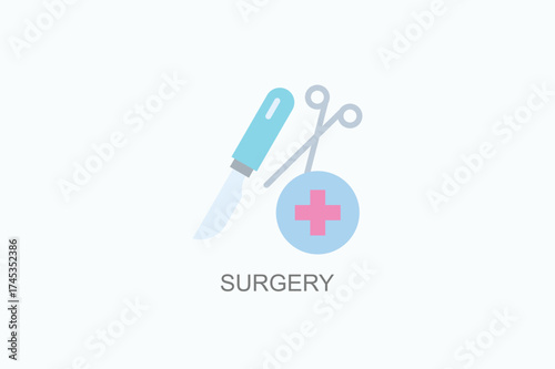 Surgery Icon Or Logo Isolated Vector Illustration