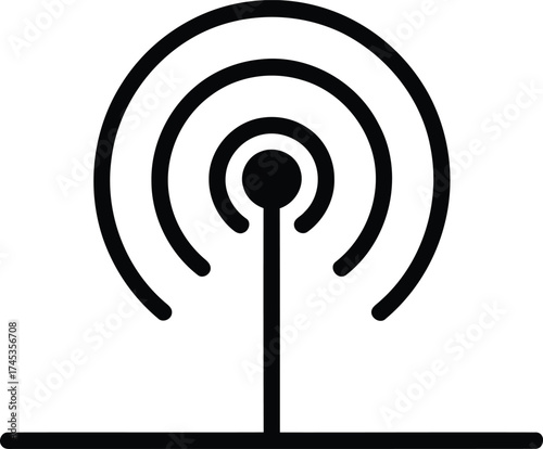 Wireless Signal Transmission Icon broadcast connection