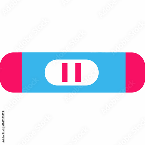 Free Download Pregnancy test result showing positive with two red lines indicating a positive result. - GFXLoad