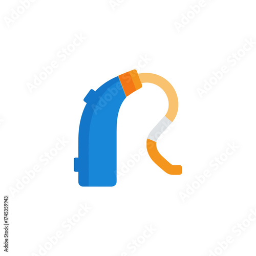 Modern blue hearing aid device for improved sound perception and clarity.
