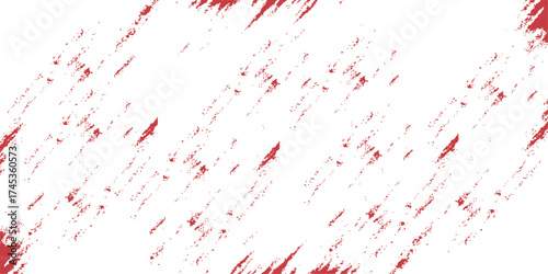 Red paint splashes and blood cell illustrations create a grunge backdrop. close-up, ink, color, drop, splat, spray, spatter, pattern, drip, spot, love