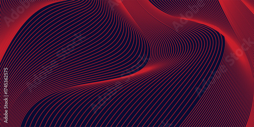 Premium background design with diagonal red lines pattern. Vector horizontal template for digital luxury business banner. Vector